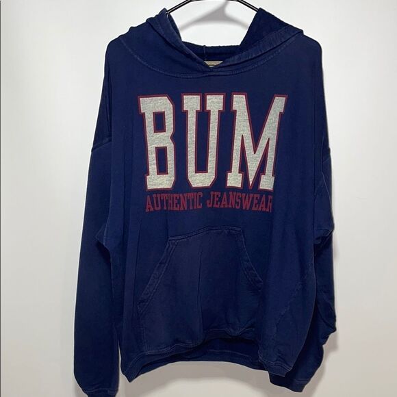 Vintage relaxed fit Oversized Long Sleeve Hoodie - Picture 1 of 7